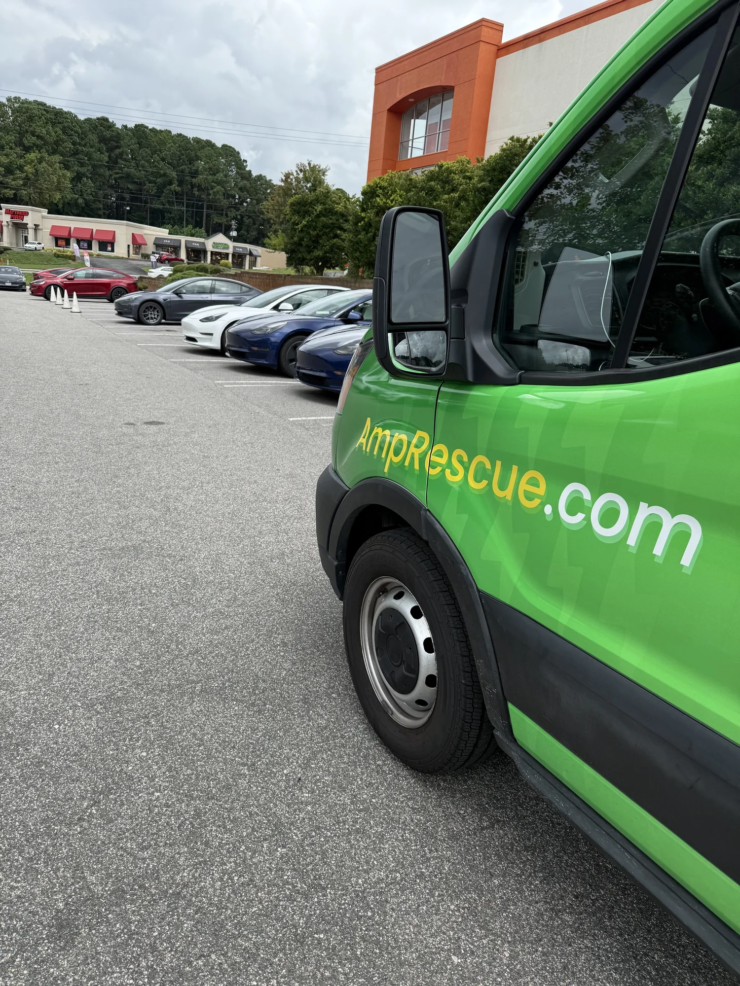 Amp Rescue roadside assistance van serving drivers in Wake Forest, North Carolina